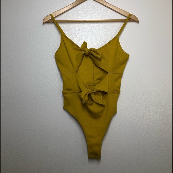 Etophe Studios Yellow Sleeveless Body Suit - Picture 4 of 8